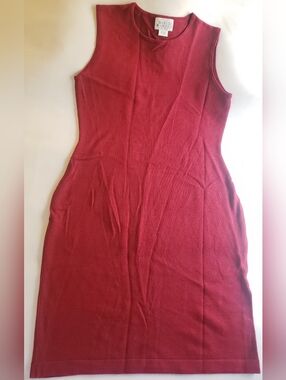 David Warren Sleevless Wool Blend Bodycon Dress Size Large
